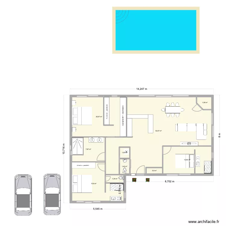PLAN BEN BBI. Plan de 10 et 116 m² PLAN BEN BBI. Plan de 10 et 116 m²