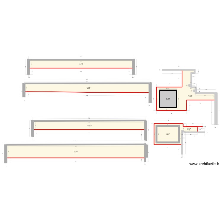 php r+3 r+4 zone déposer. Plan de 8 pièces et 255 m2