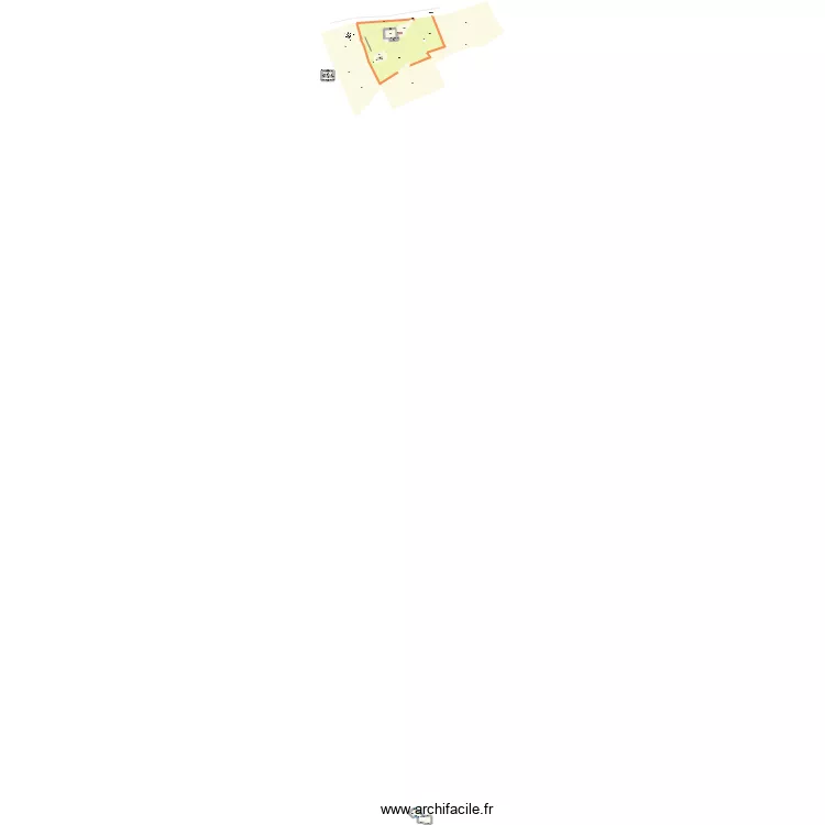 plan masse 2bis. Plan de 21  et 729 m²
