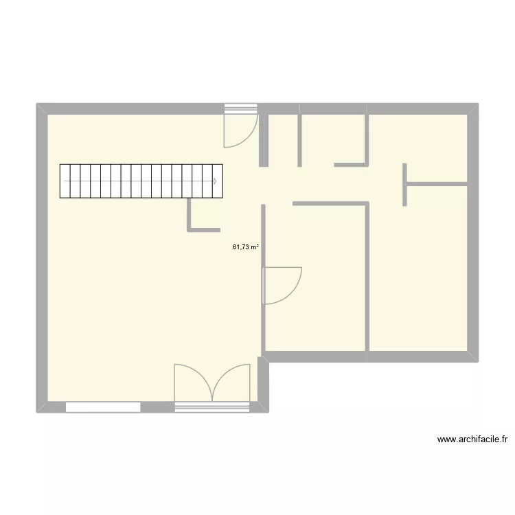 nadia2. Plan de 1  et 62 m²
