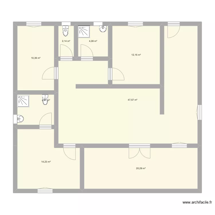 Maison 3. Plan de 