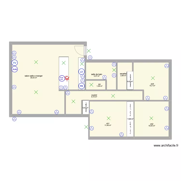 cazals v1 elec. Plan de 