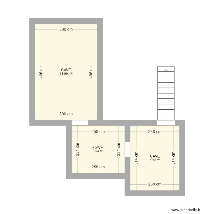 cave. Plan de 0 pièce et 0 m2
