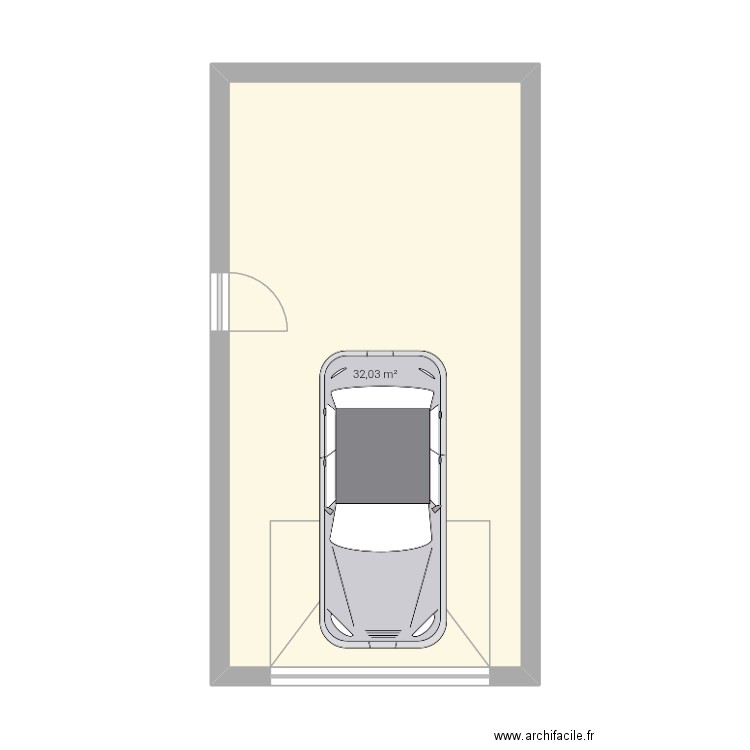 Garage 1. Plan de 1 pièce et 32 m2