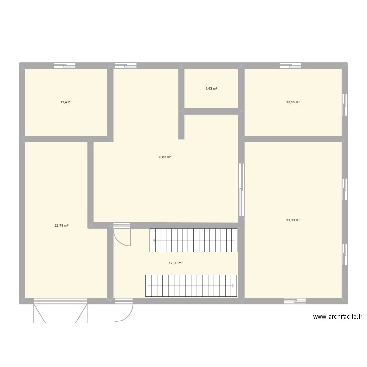 cap de leau. Plan de 7 pièces et 138 m2