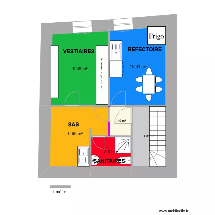 POTIERS 3 R+2.1. Plan de 