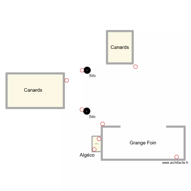 Canards &agrave; Boudy GAEC. Plan de 