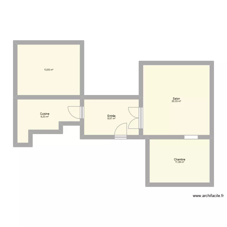Saint cloud. Plan de 5 Pièces et 62 m²