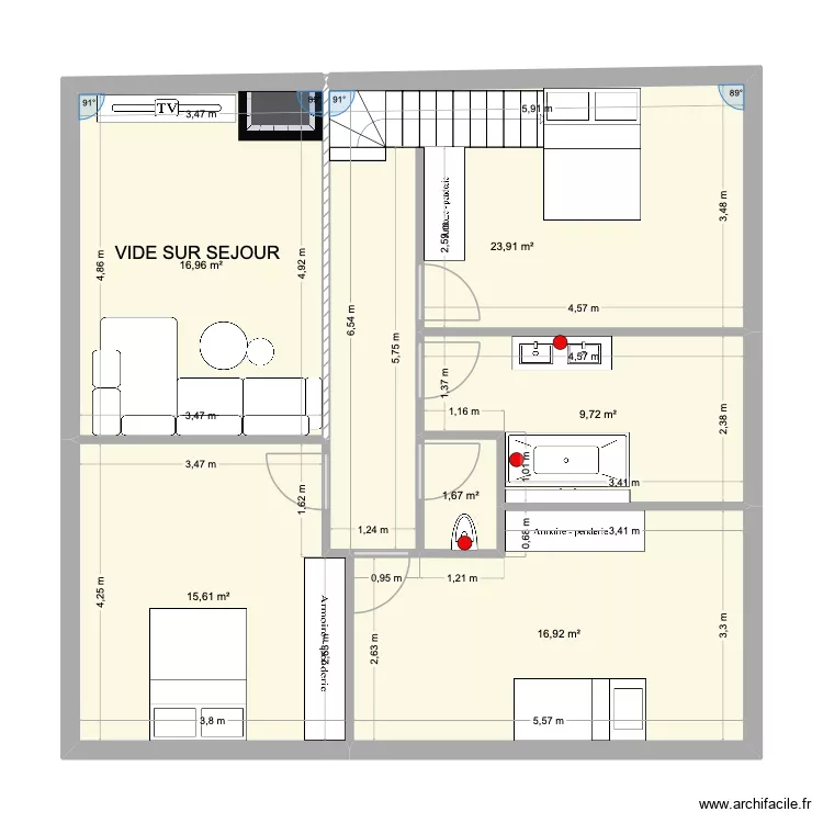 GRAND DUPLEX CHAMBRE. Plan de 6 et 85 m² GRAND DUPLEX CHAMBRE. Plan de 6 et 85 m²