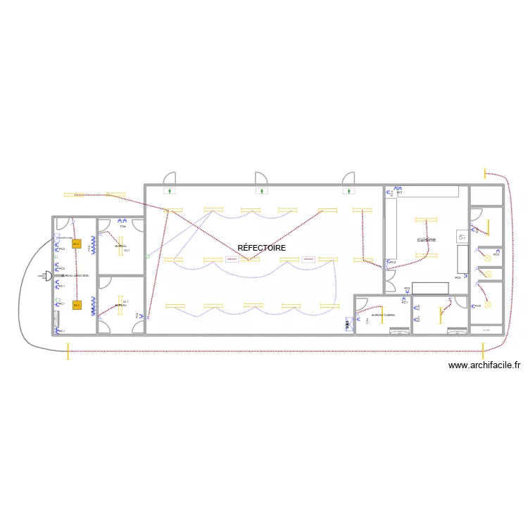 FARA HEI BUREAU. Plan de 10 Pièces et 274 m²
