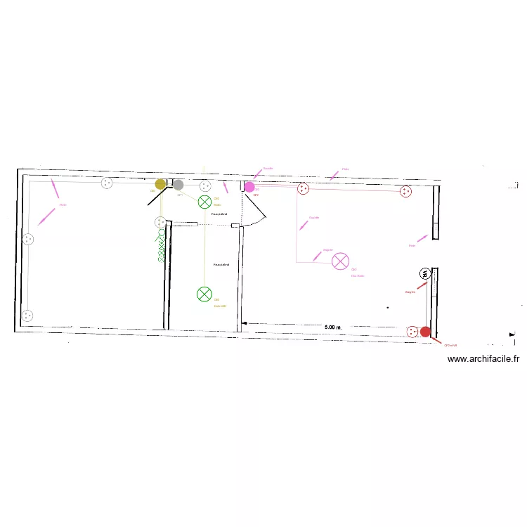 aline 2 etage. Plan de 
