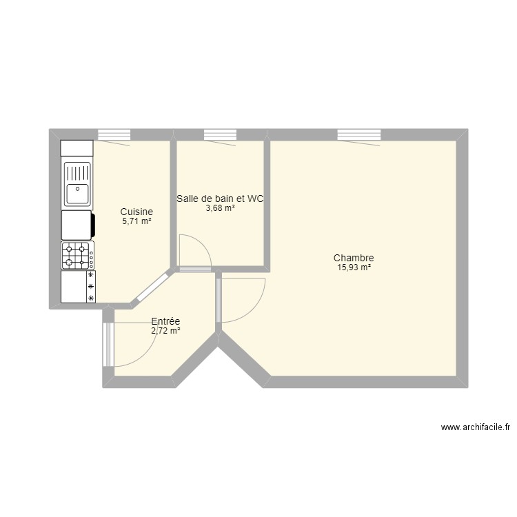 plan kone. Plan de 0 pièce et 0 m2