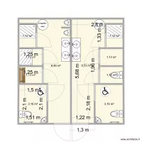 vestiaires modulaires intérieur