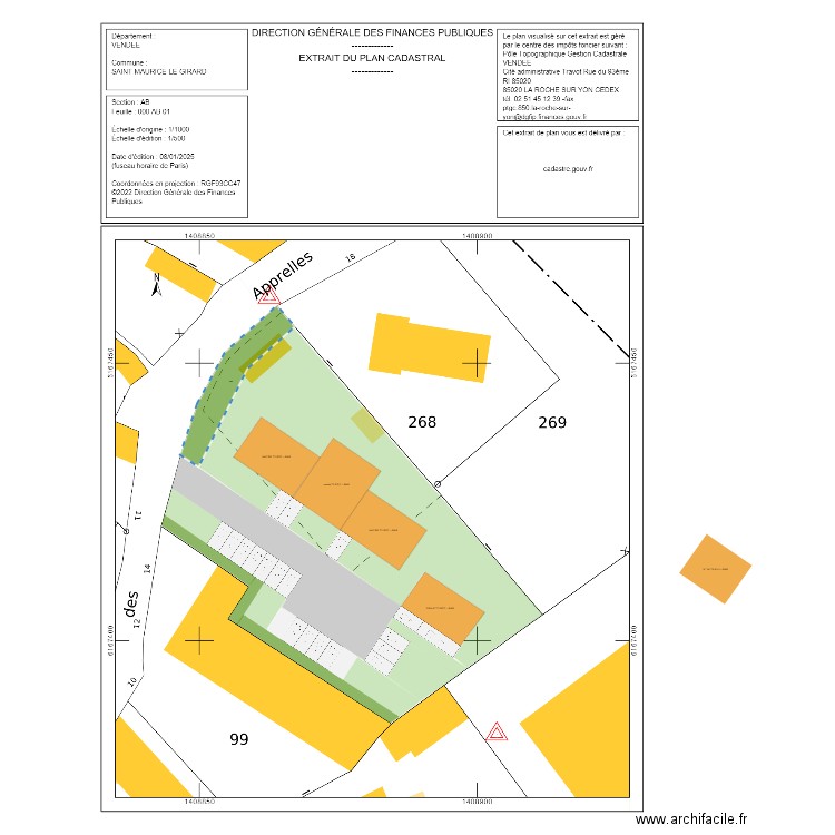 Saint maurice le girard . Plan de 0 pièce et 0 m2