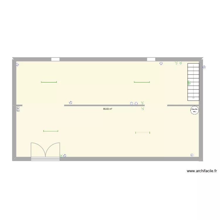 lafrenoy sous sol. Plan de 1 et 86 m² lafrenoy sous sol. Plan de 1 et 86 m²