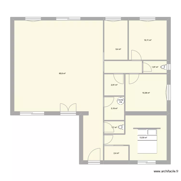 Home Extension. Plan de 10  et 116 m²