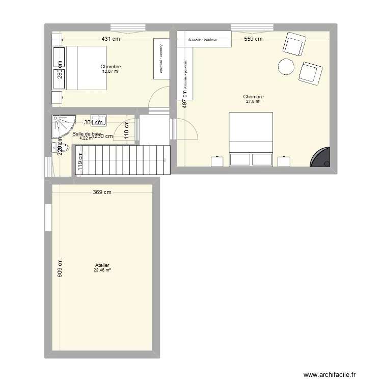 ETAGE 1 BRIANCON V3 . Plan de 