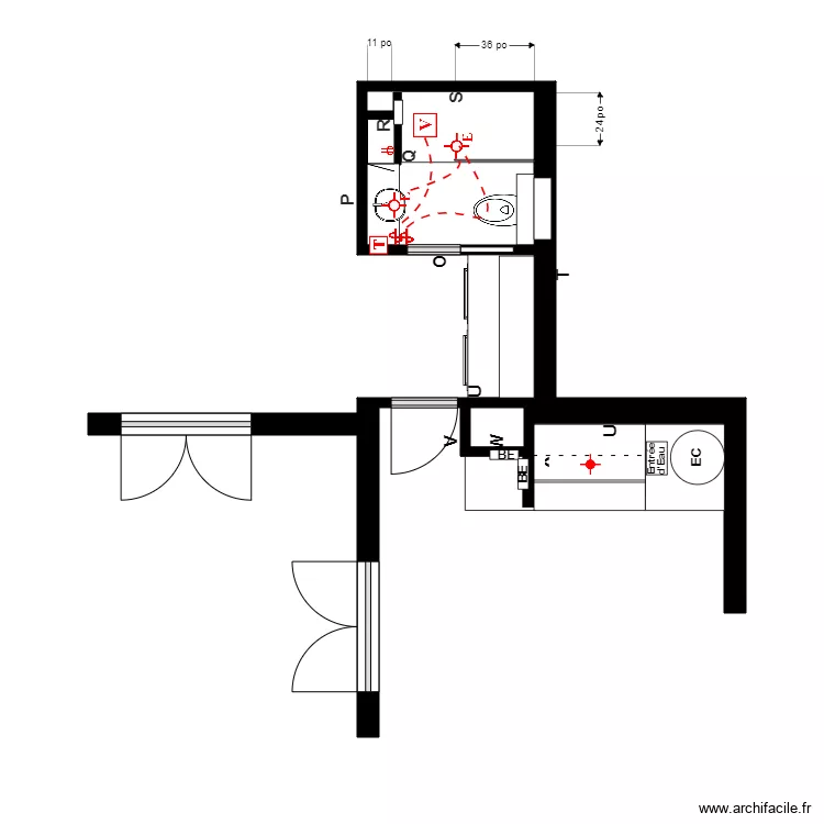 St-Pierre plan3 &eacute;lectrique. Plan de 