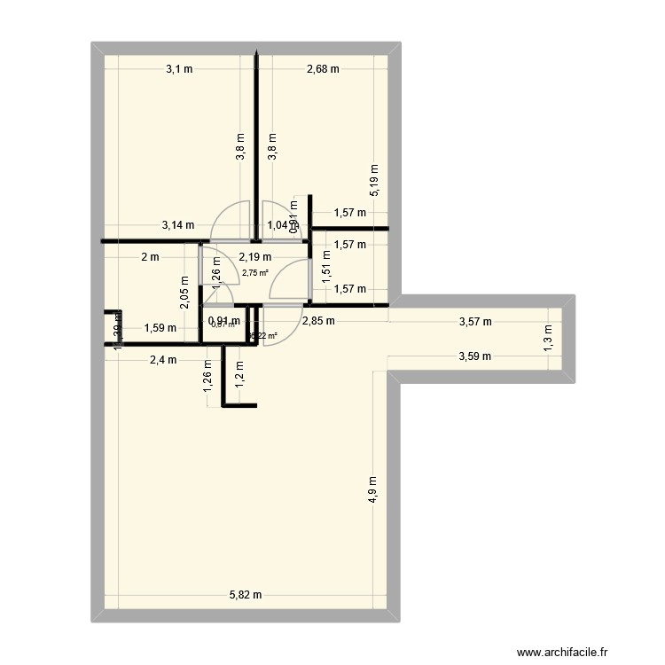 appart. Plan de 0 pièce et 0 m2