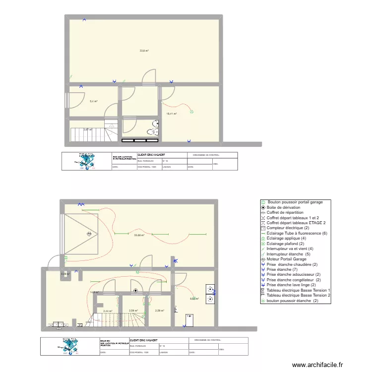 Éric Hassaert SSOL+RDC. Plan de 11 et 126 m² Éric Hassaert SSOL+RDC. Plan de 11 et 126 m²