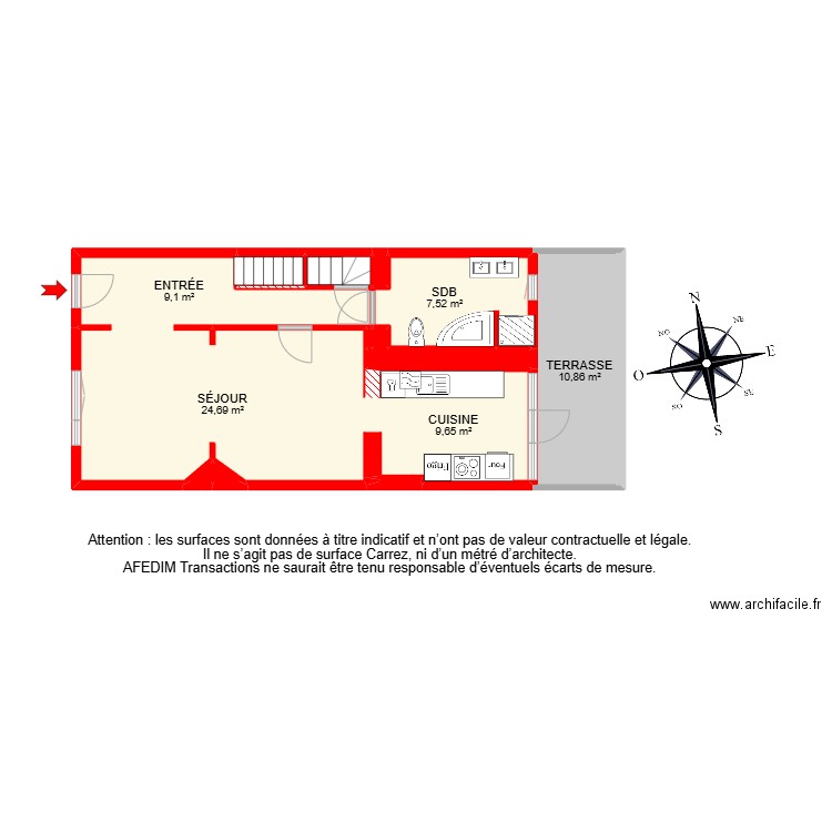 BI28144 -. Plan de 32 pièces et 166 m2