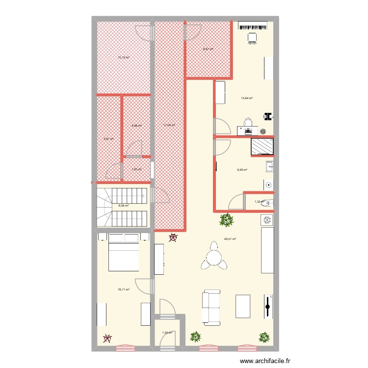 local com bagnols kdn4. Plan de 0 pièce et 0 m2