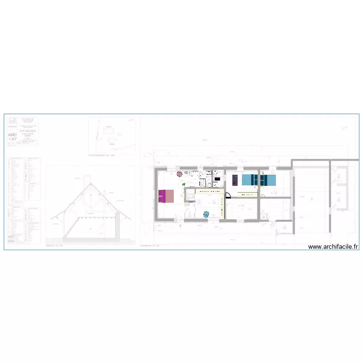 Chambre louhans 2. Plan de 