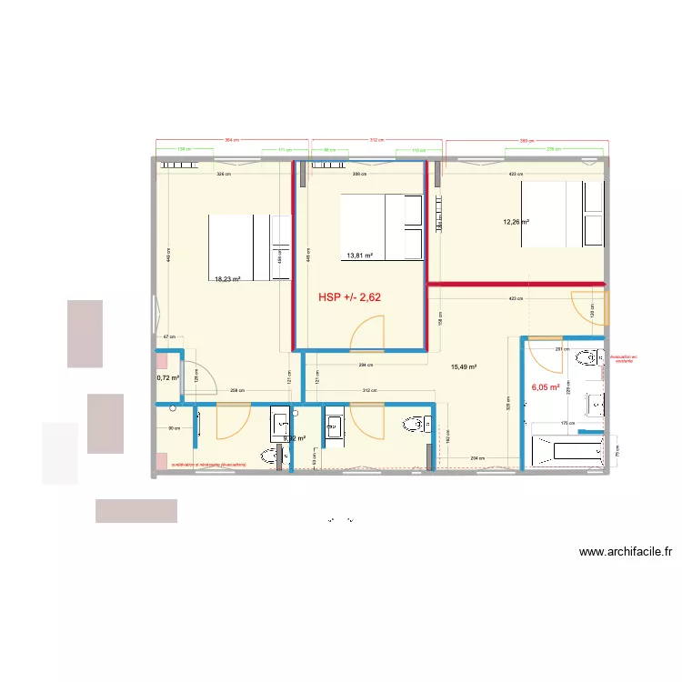 CHAMBRES GAUCHE 30 10. Plan de 