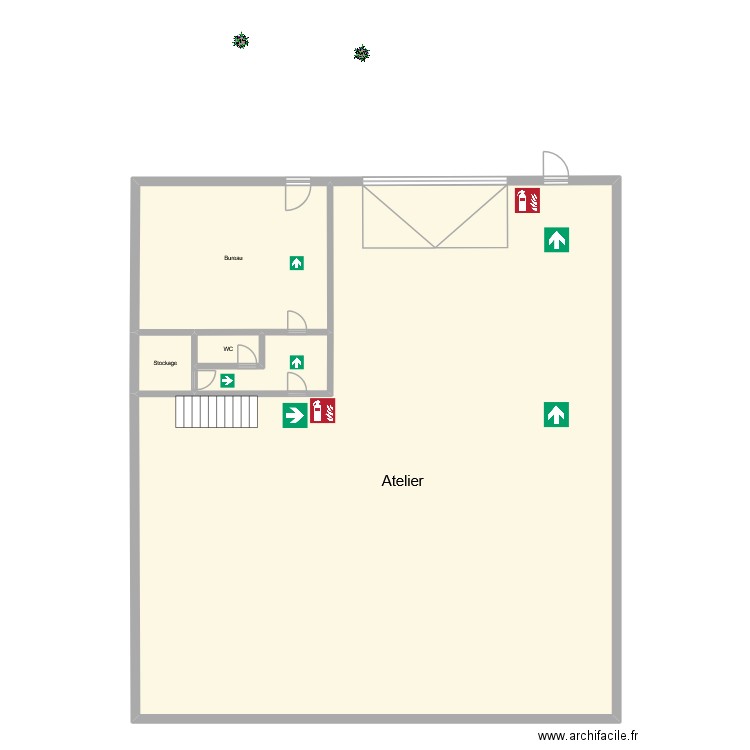 2MI RDC Marcko. Plan de 5 pièces et 250 m2