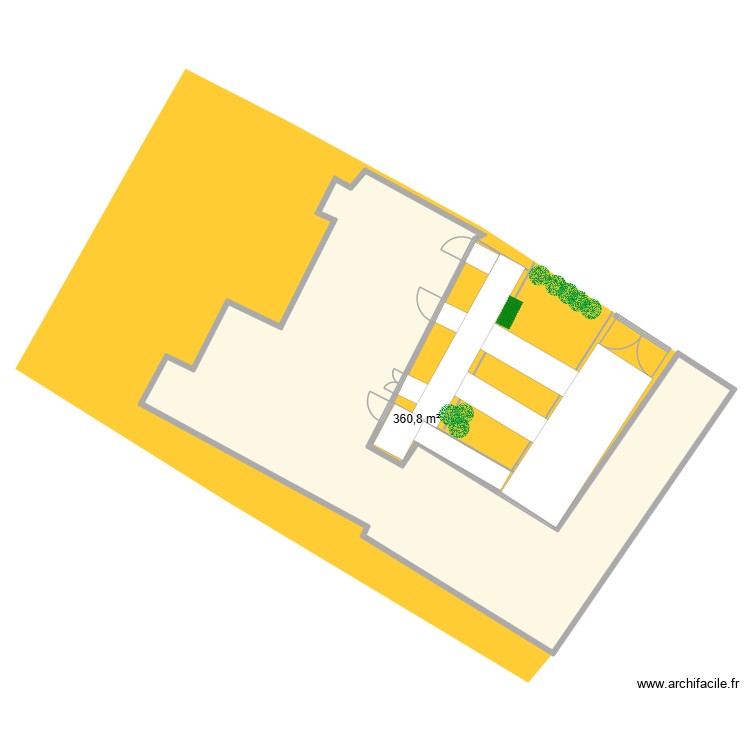 Cour. Plan de 0 pièce et 0 m2