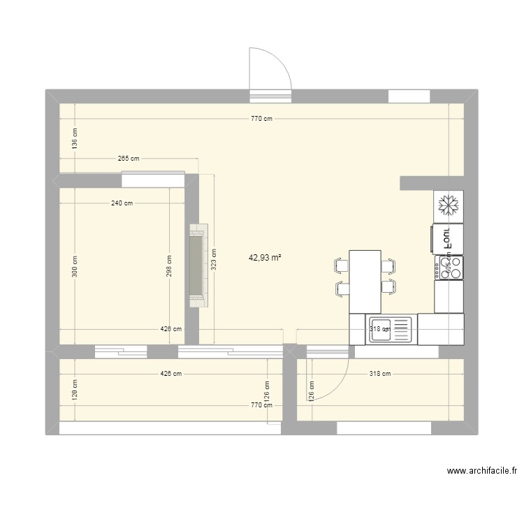 l'appart. Plan de 0 pièce et 0 m2