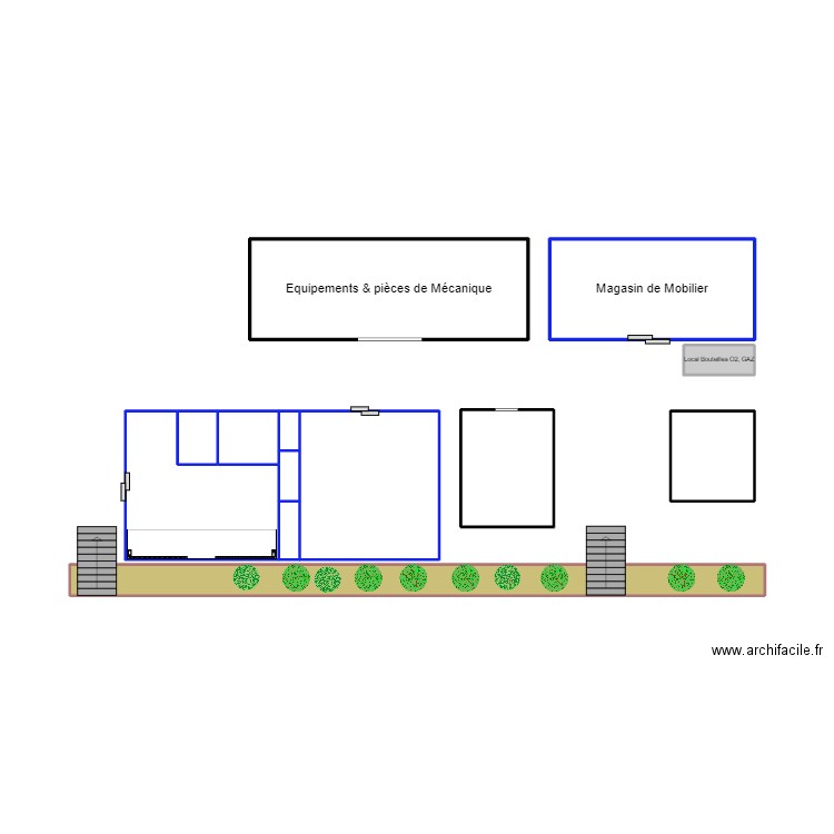 House keeping. Plan de 13 pièces et 28 m2