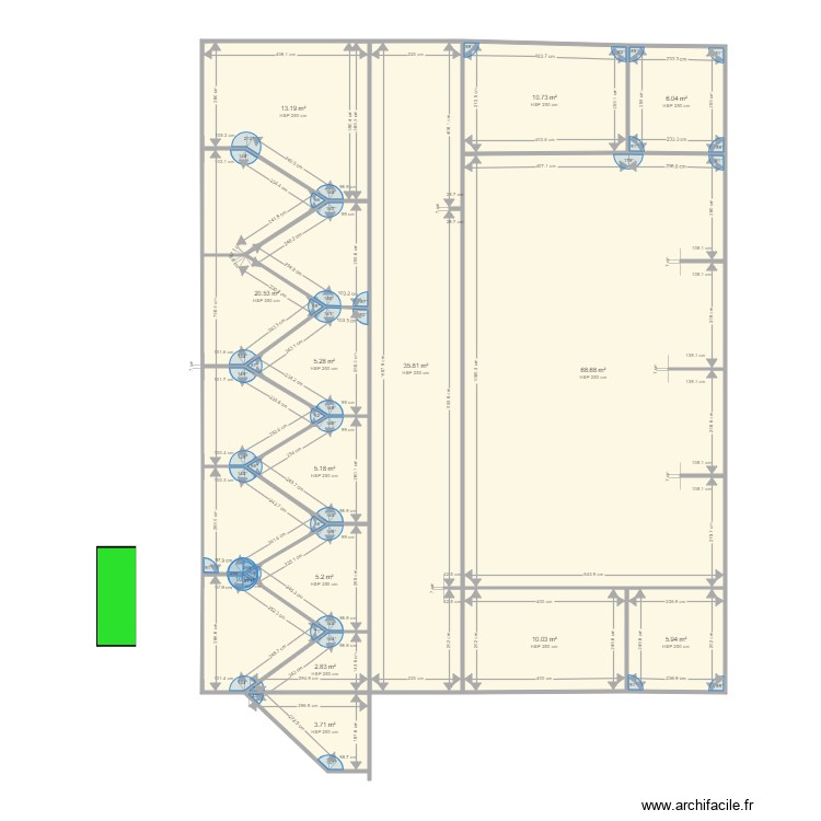 CAGE 15 GARIBALDI. Plan de 0 pièce et 0 m2
