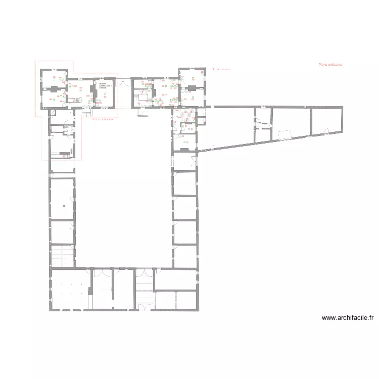 REZ POINT LUMINEUX ET BP. Plan de 