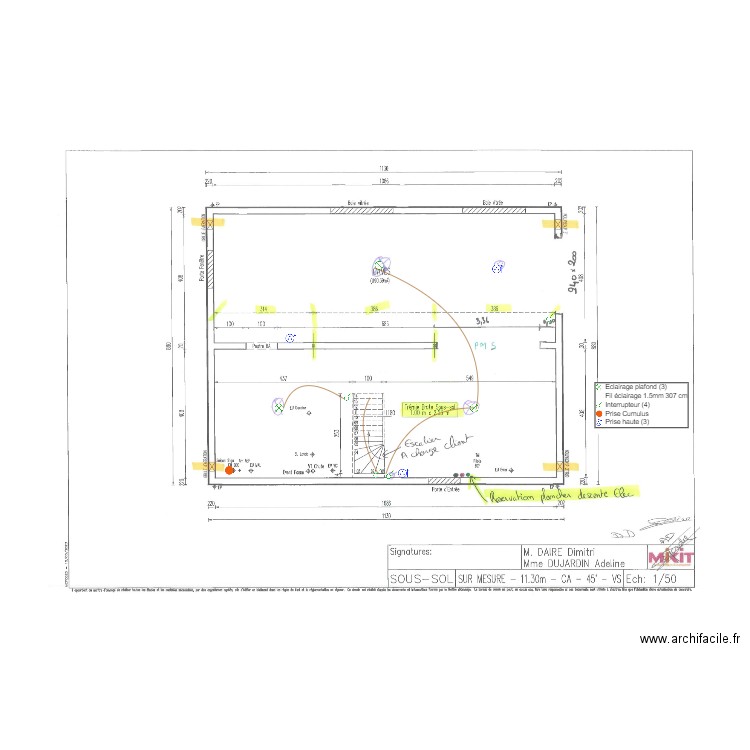 DUJARDIN ELEC SOUS SOL. Plan de 0 pièce et 0 m2