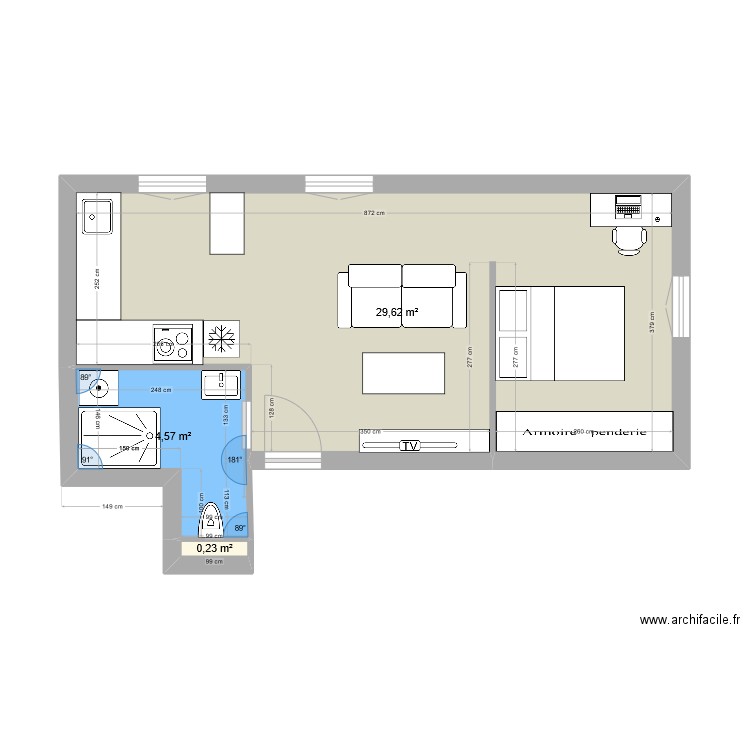 flores. Plan de 0 pièce et 0 m2