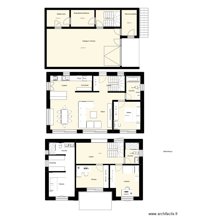 Villa GREG-GG. Plan de 12 pièces et 188 m2