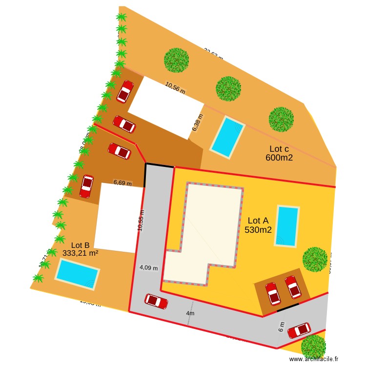 plan ok fini. Plan de 1 pièce et 134 m2