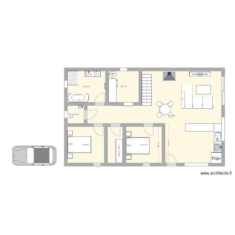 maison 1 . Plan de 0 pièce et 0 m2