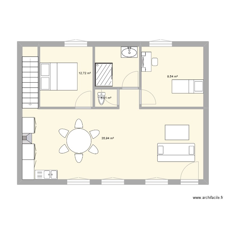 BLANC. Plan de 0 pièce et 0 m2