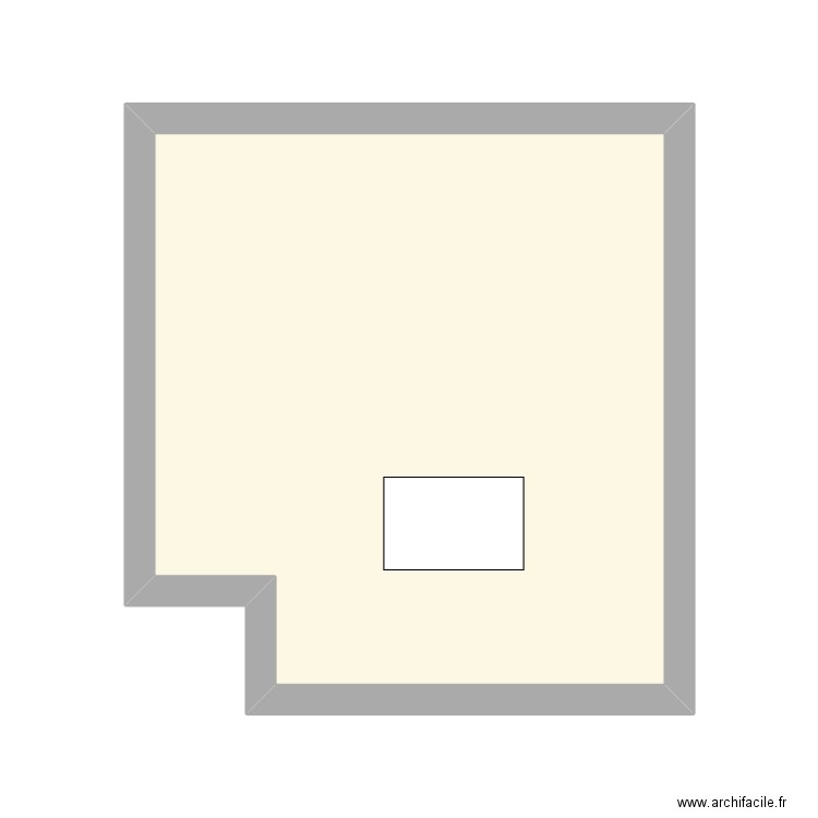 studio. Plan de 1 pièce et 19 m2