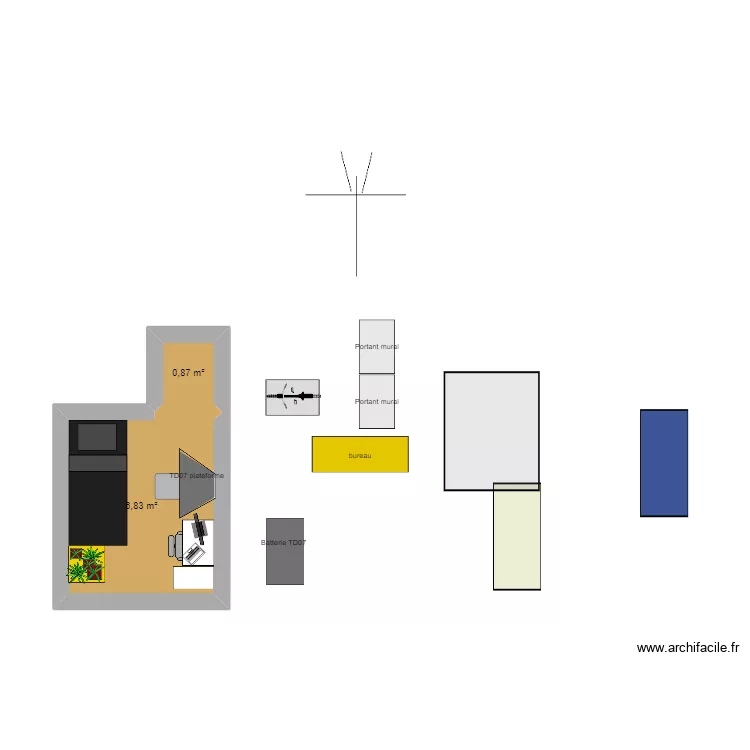 Chambre grivegn&eacute;e v11. Plan de 