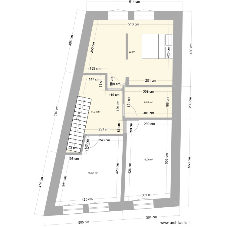 ARI N 2. Plan de 9 pièces et 141 m2