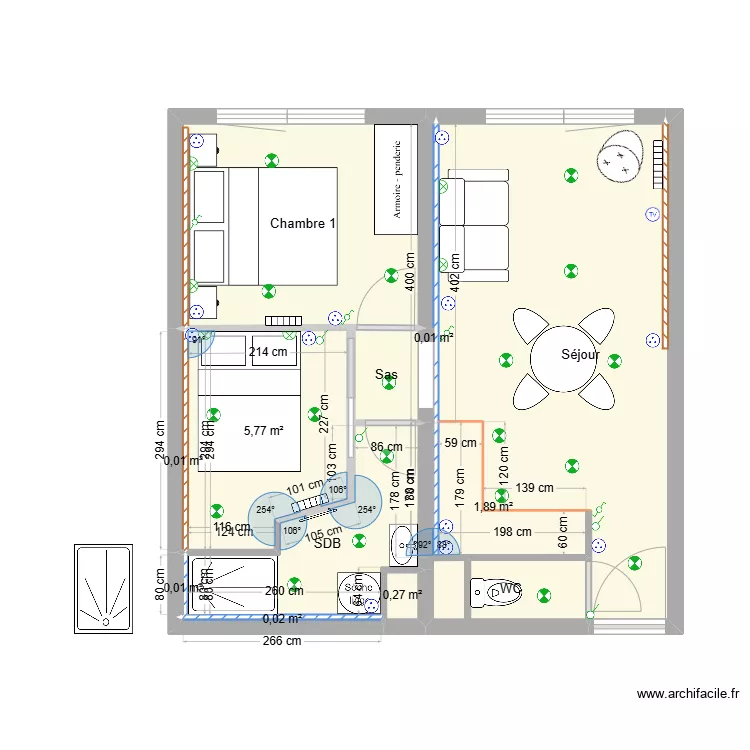 Olympiade 407 (2). Plan de 