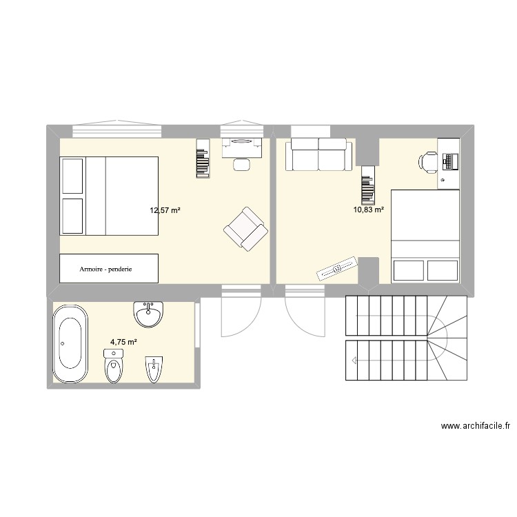 rez de chaussée. Plan de 0 pièce et 0 m2