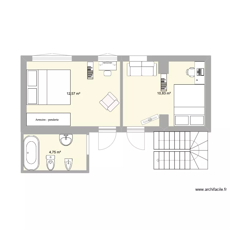 rez de chauss&eacute;e. Plan de 