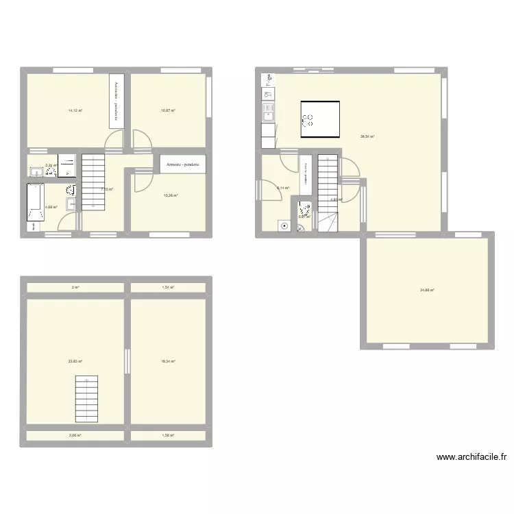 casa blanca final. Plan de 17 et 175 m² casa blanca final. Plan de 17 et 175 m²