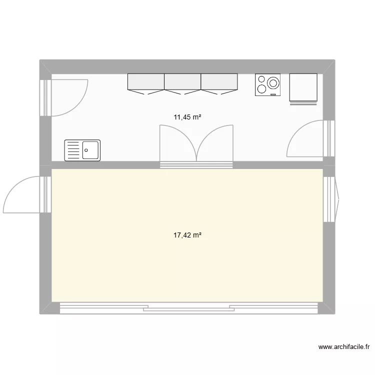 cuisine. Plan de 2 et 29 m² cuisine. Plan de 2 et 29 m²