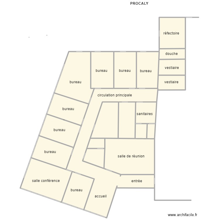 PROCALY. Plan de 11 pièces et 6721 m2