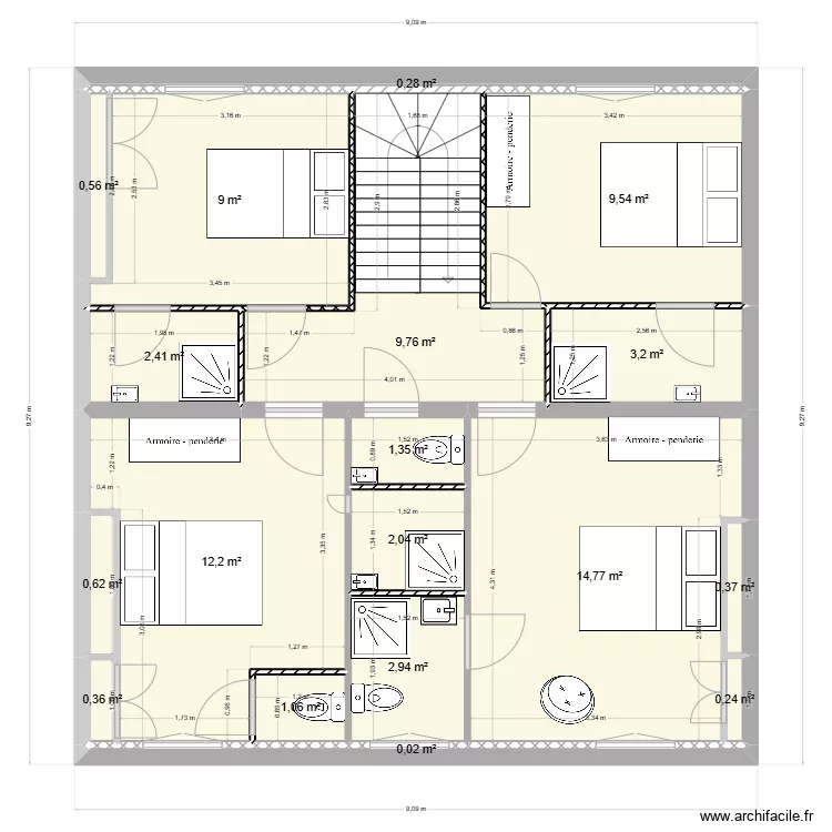 Baraille R+1. Plan de Baraille R+1. Plan de